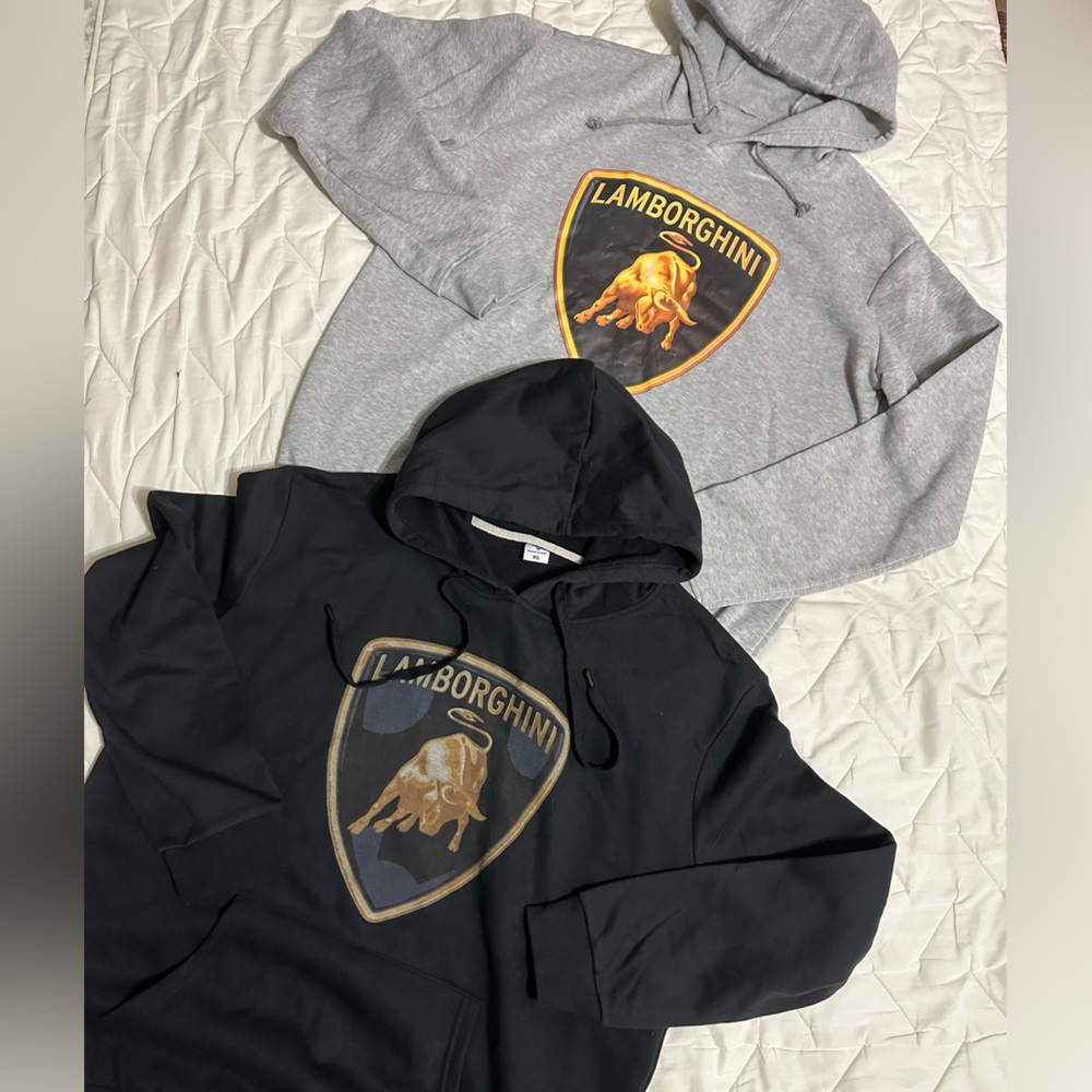 New size XXL man’s Lamborghini hoodie for both as a set $80